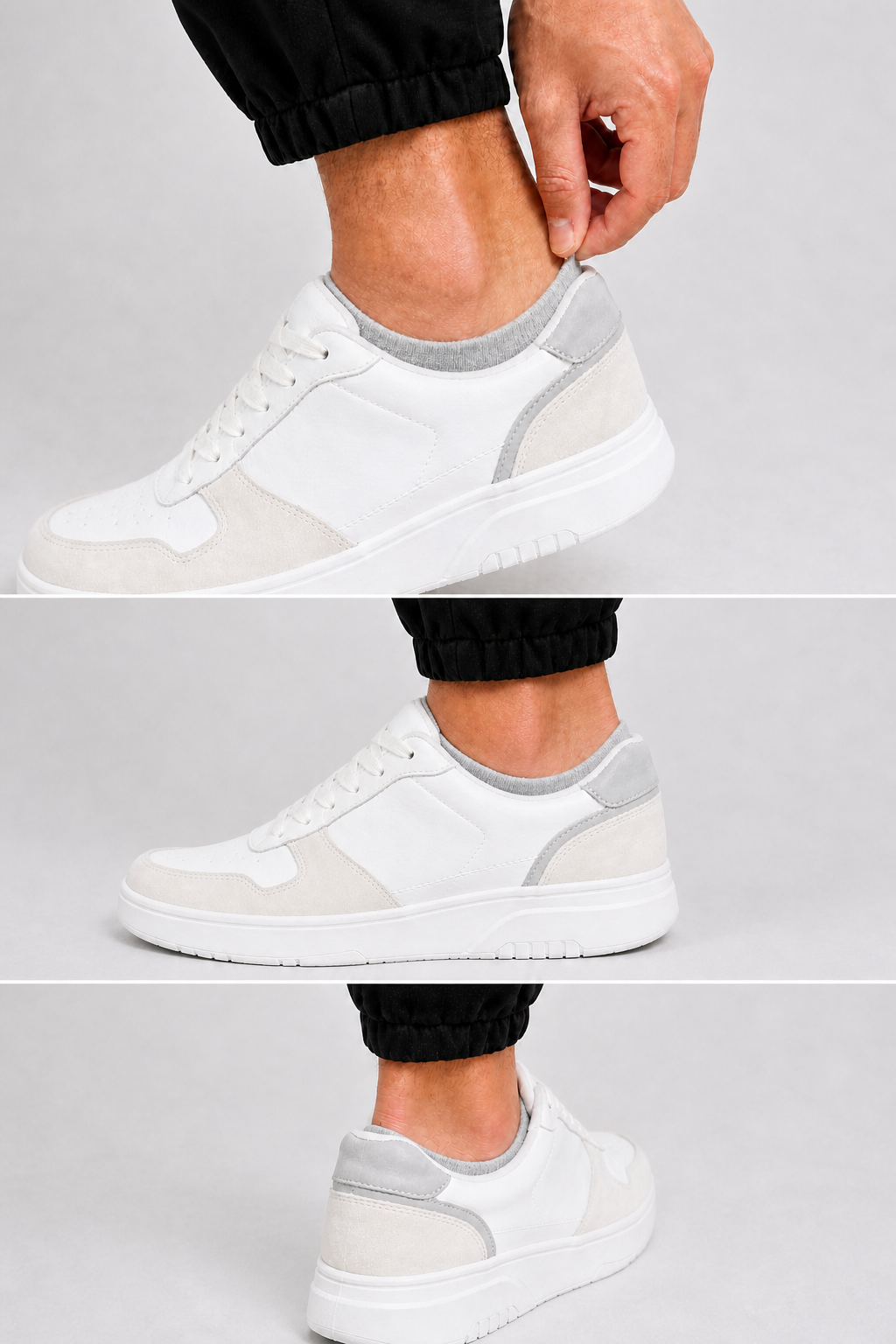 Sevilla Sneaker Socken, 6er-Pack Hellgrau Melange