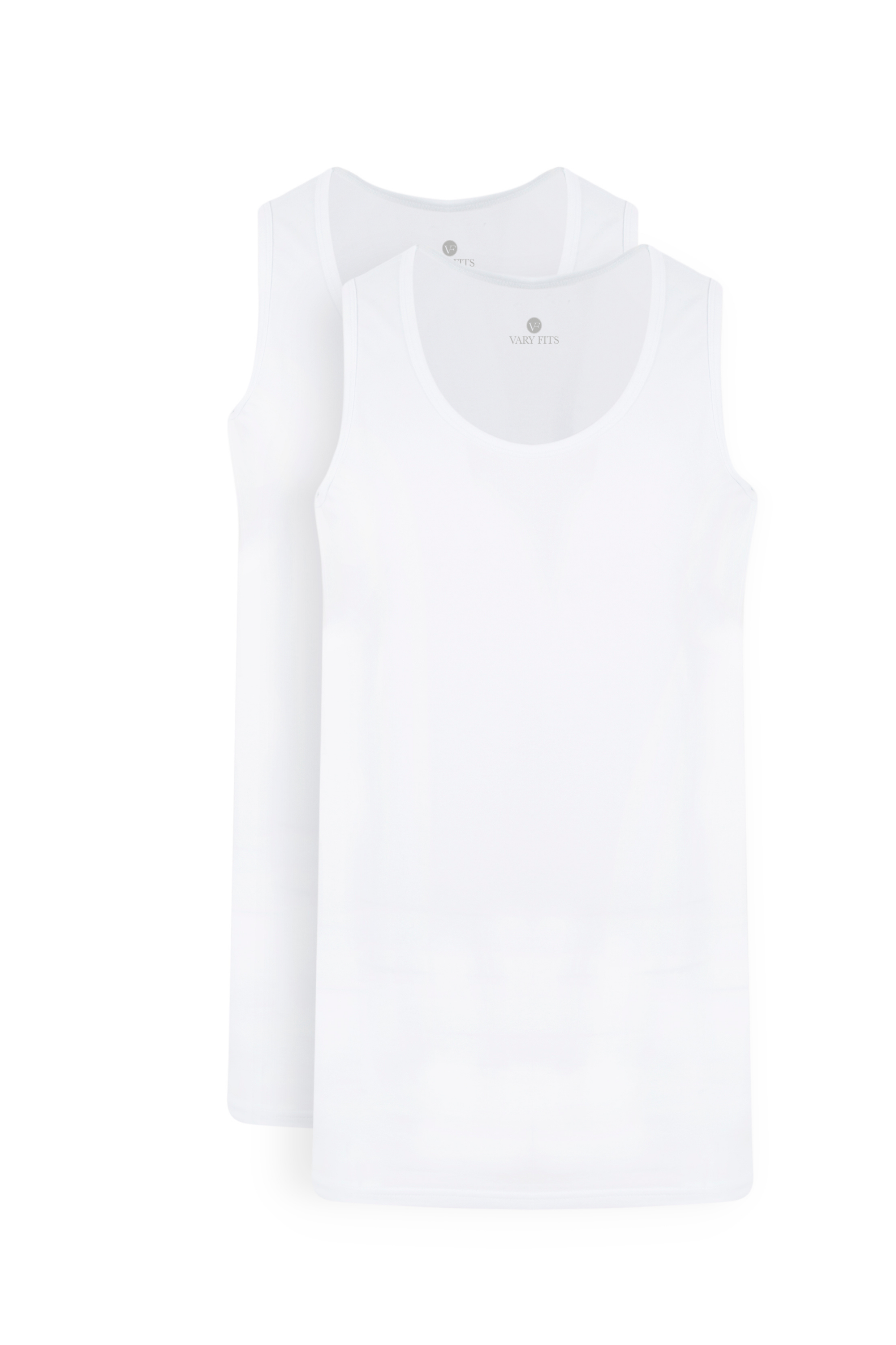singlet slim long fit undershirt white