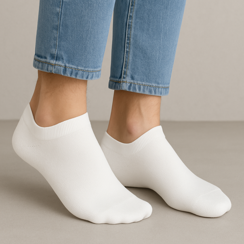 Sevilla Sneaker Socken, 6er-Pack Weiß