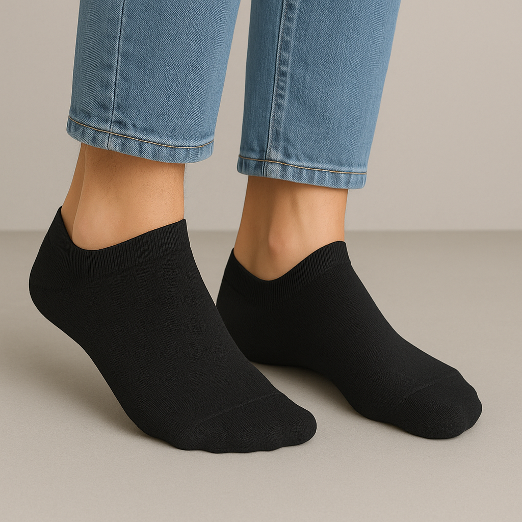 Sevilla Sneaker Socken, 6er-Pack Schwarz