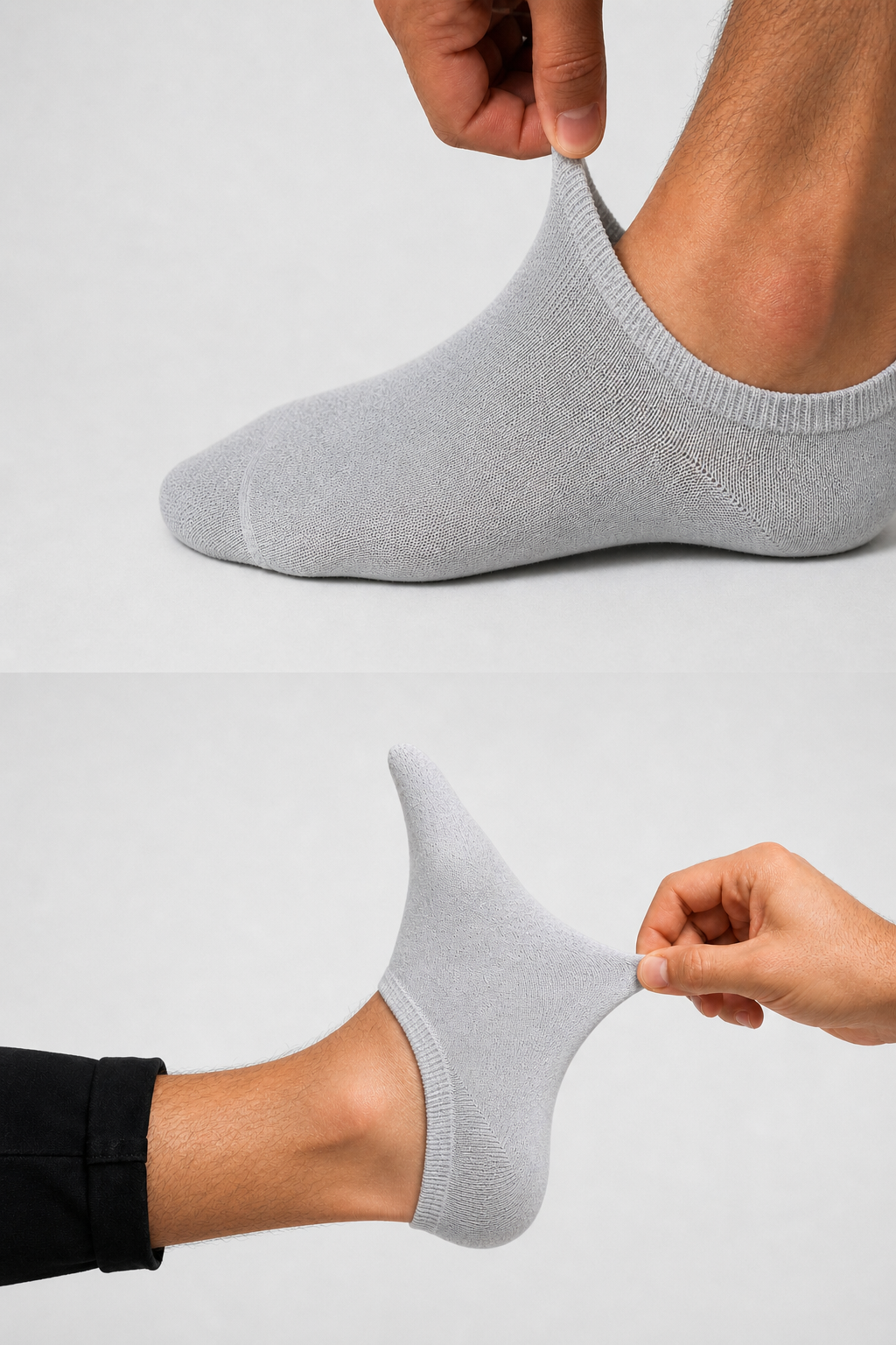 Sevilla Sneaker Socken, 6er-Pack Hellgrau Melange