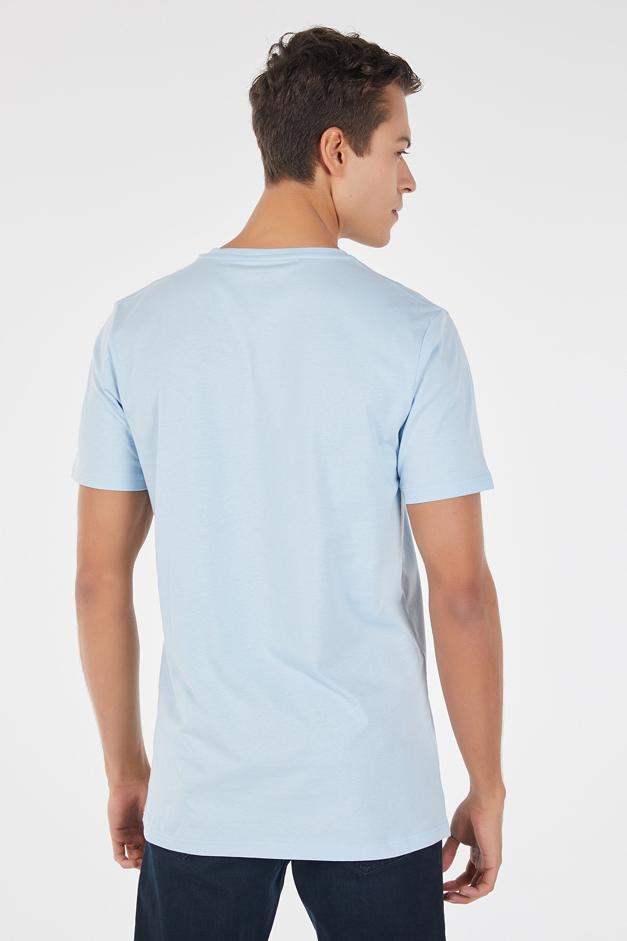 Ajax Ice Blue T-Shirt For Man | Vary Fits
