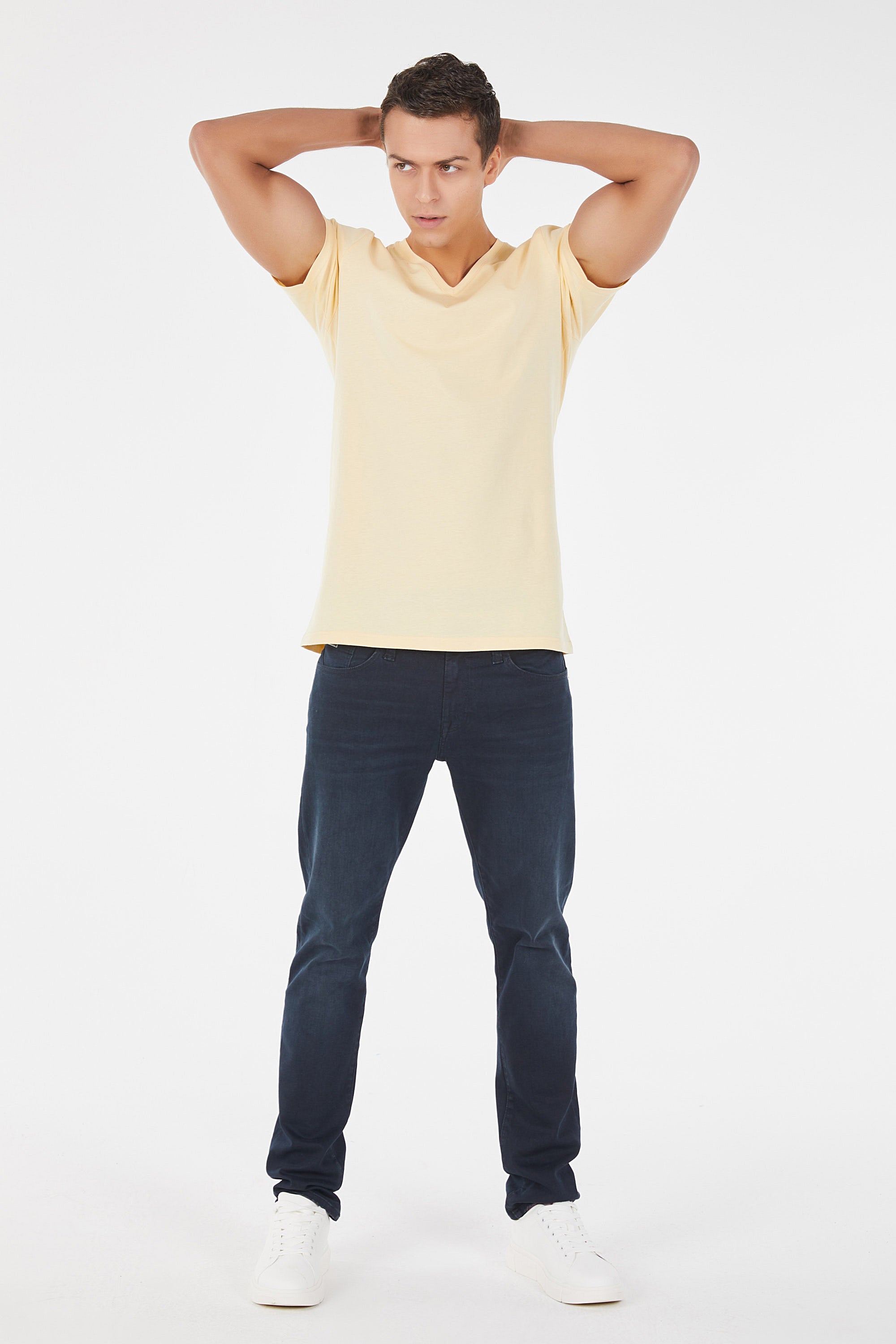 Ajax Faded Yellow T-Shirt For Man | Vary Fits